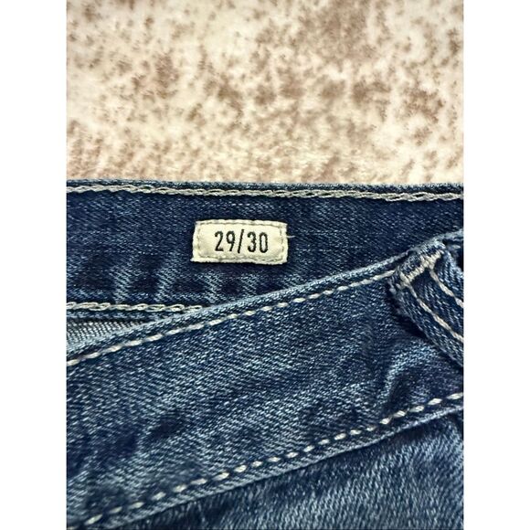 Ariat Men's M7 Slim Fit Whiskering Faded Straight Leg Jeans Blue Size 29/30 - Picture 4 of 11